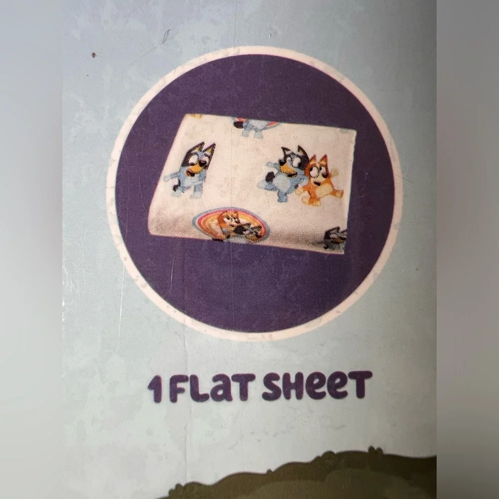 Bluey Twin Sheet Set 4-Piece | Kids Bedding w/ Bonus Pillowcase